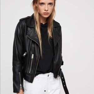 All Saints Balfern leather jacket